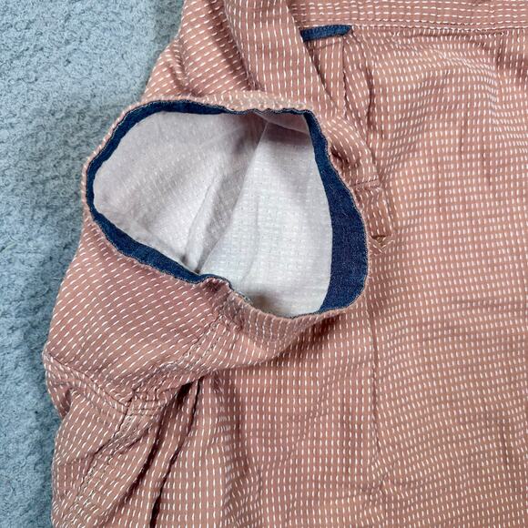 Carbon2Cobalt Button-Up T-Shirt Men’s Large Dune Double Cloth Terracotta Casual - Picture 5 of 8